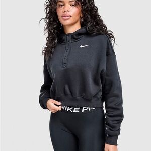 Nike Women's Black Hoodie Sweater